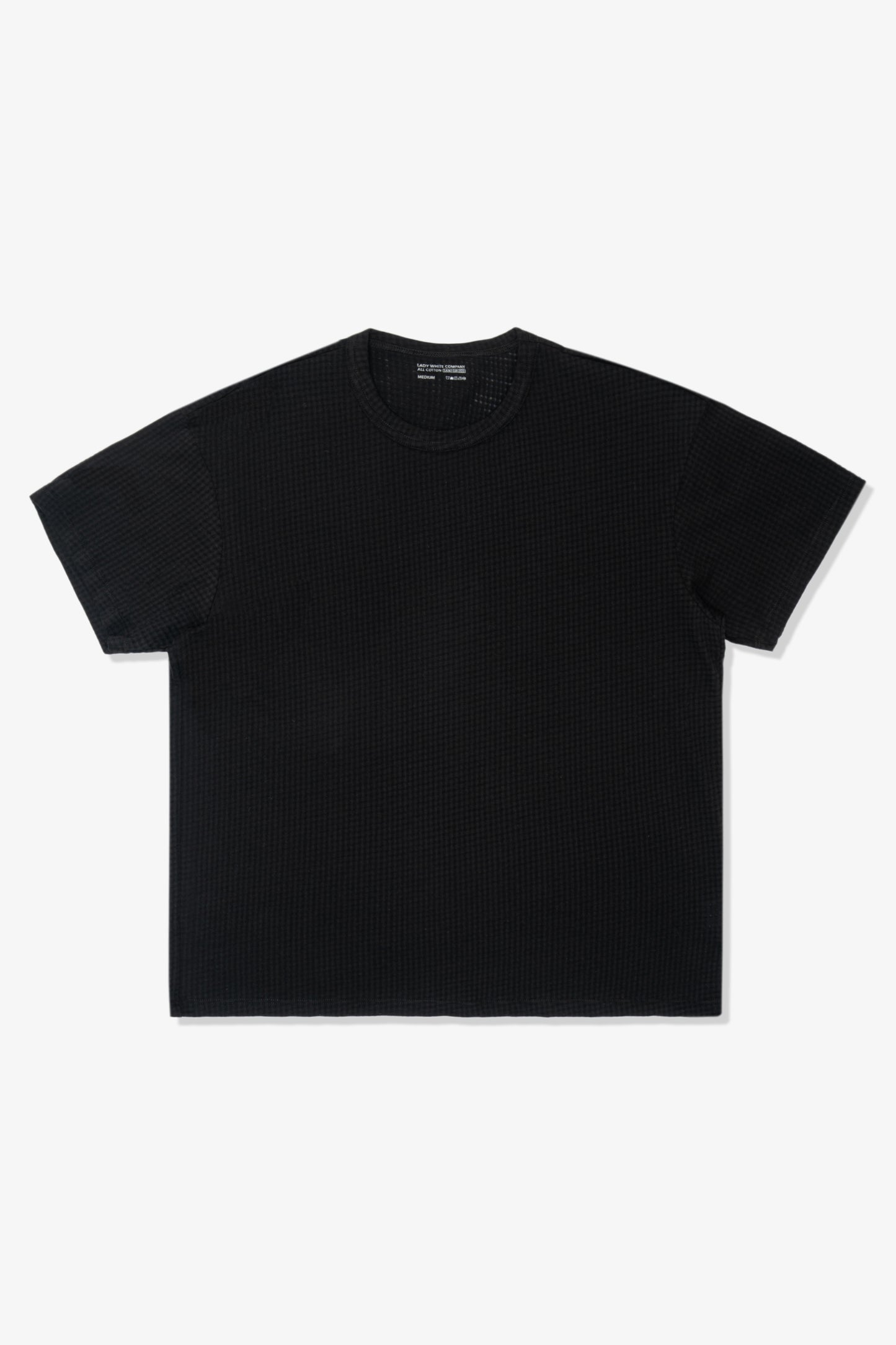 SHEER GAUZE T-SHIRT - BLACK