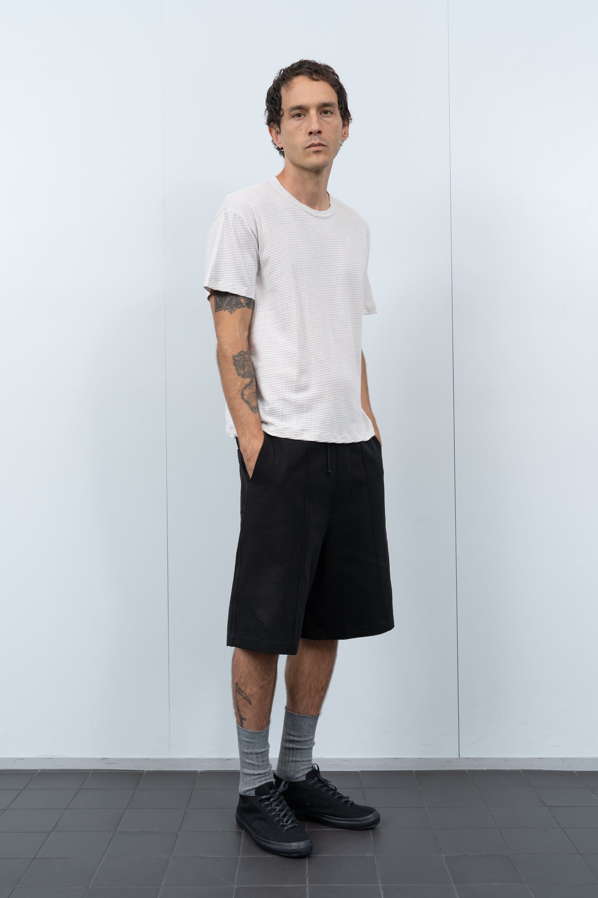 SHEER GAUZE T-SHIRT - SOLAR GREY