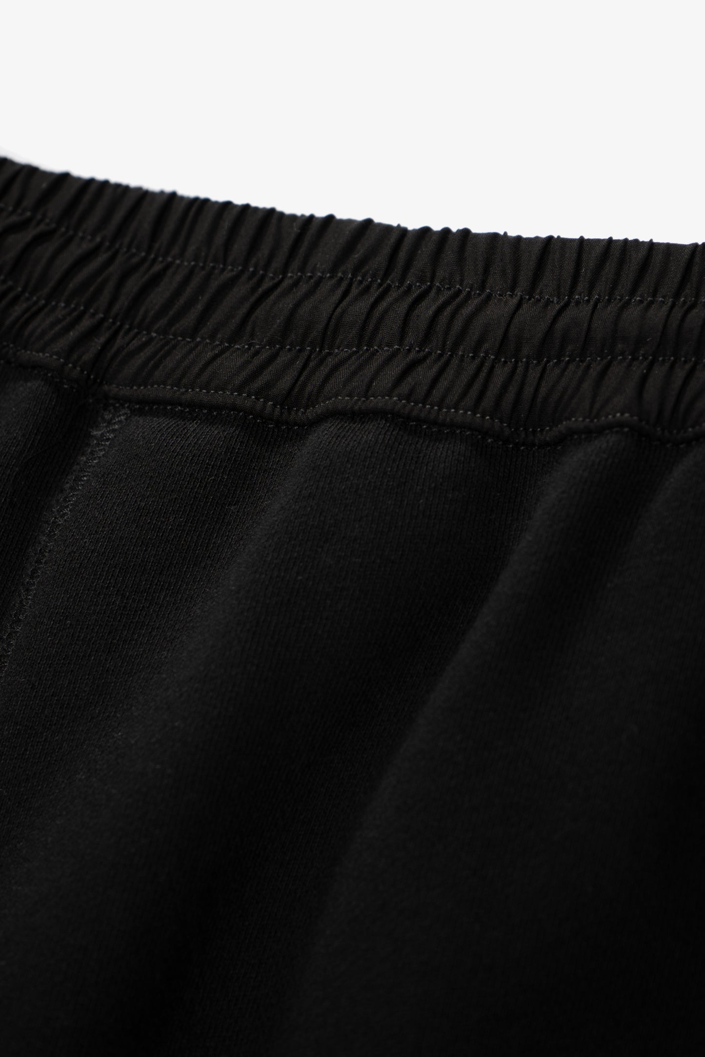 Waistband detail of LW1155 Woven WB Sweatpant in Black