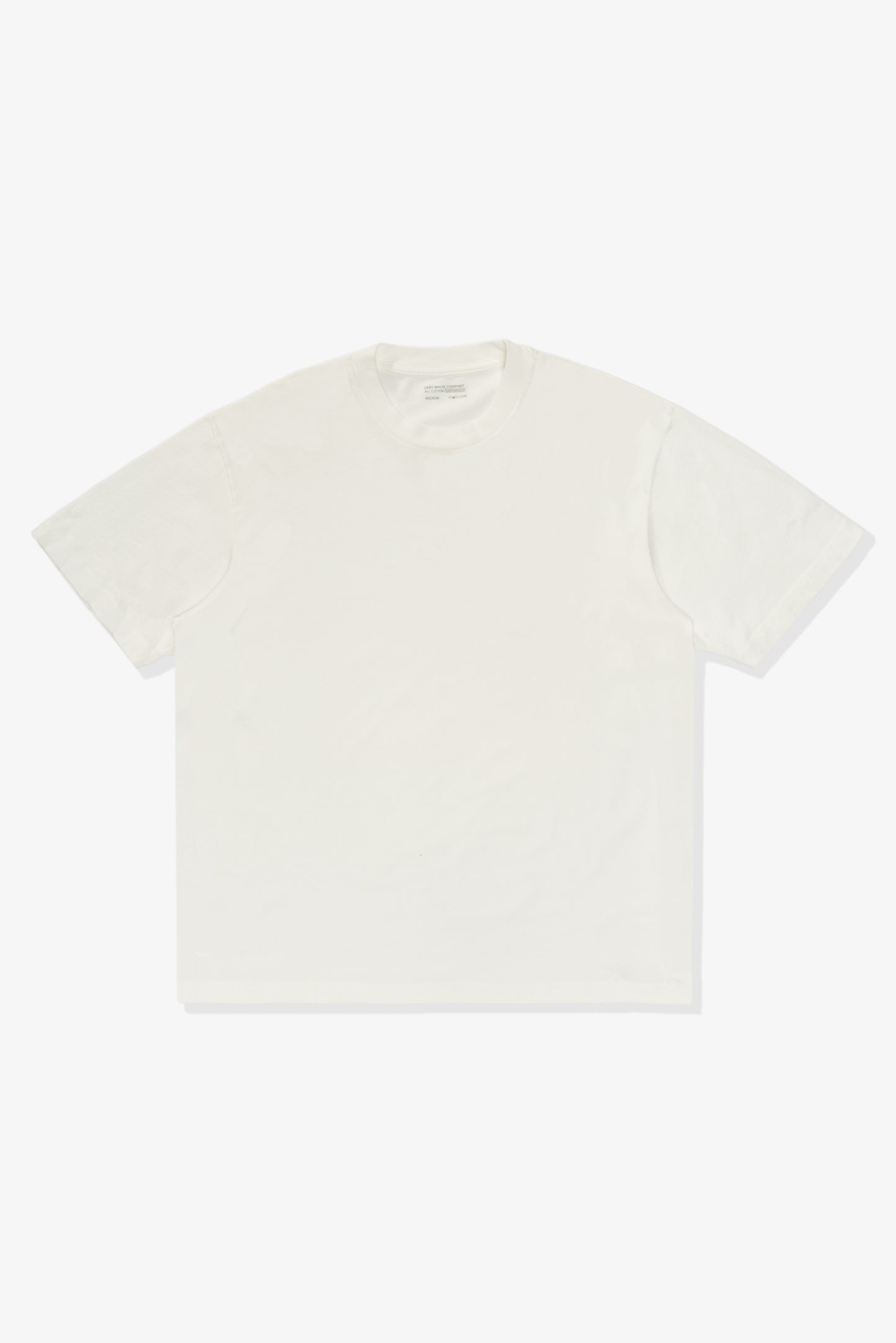 Full front-facing flat overview of LW141 Athens T-shirt in White
