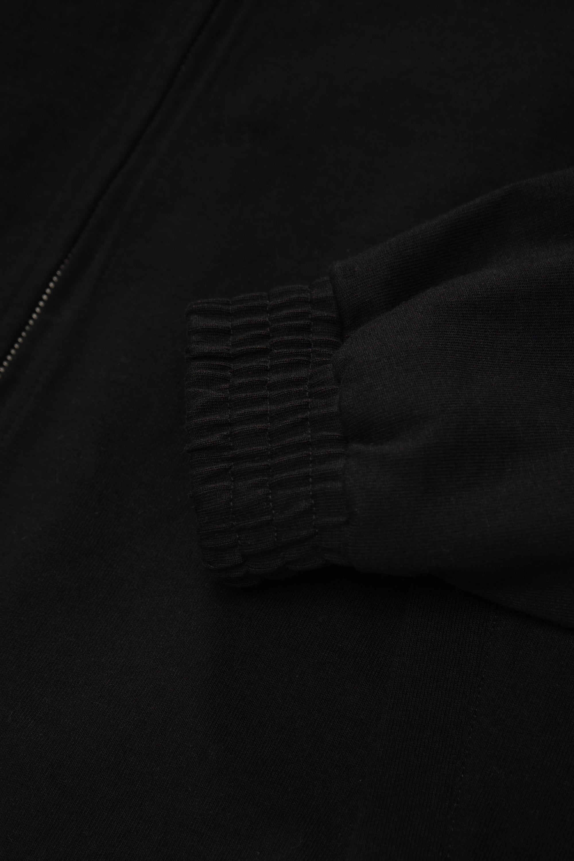 Cuff detail of LW1630 Toolen Jacket in Black