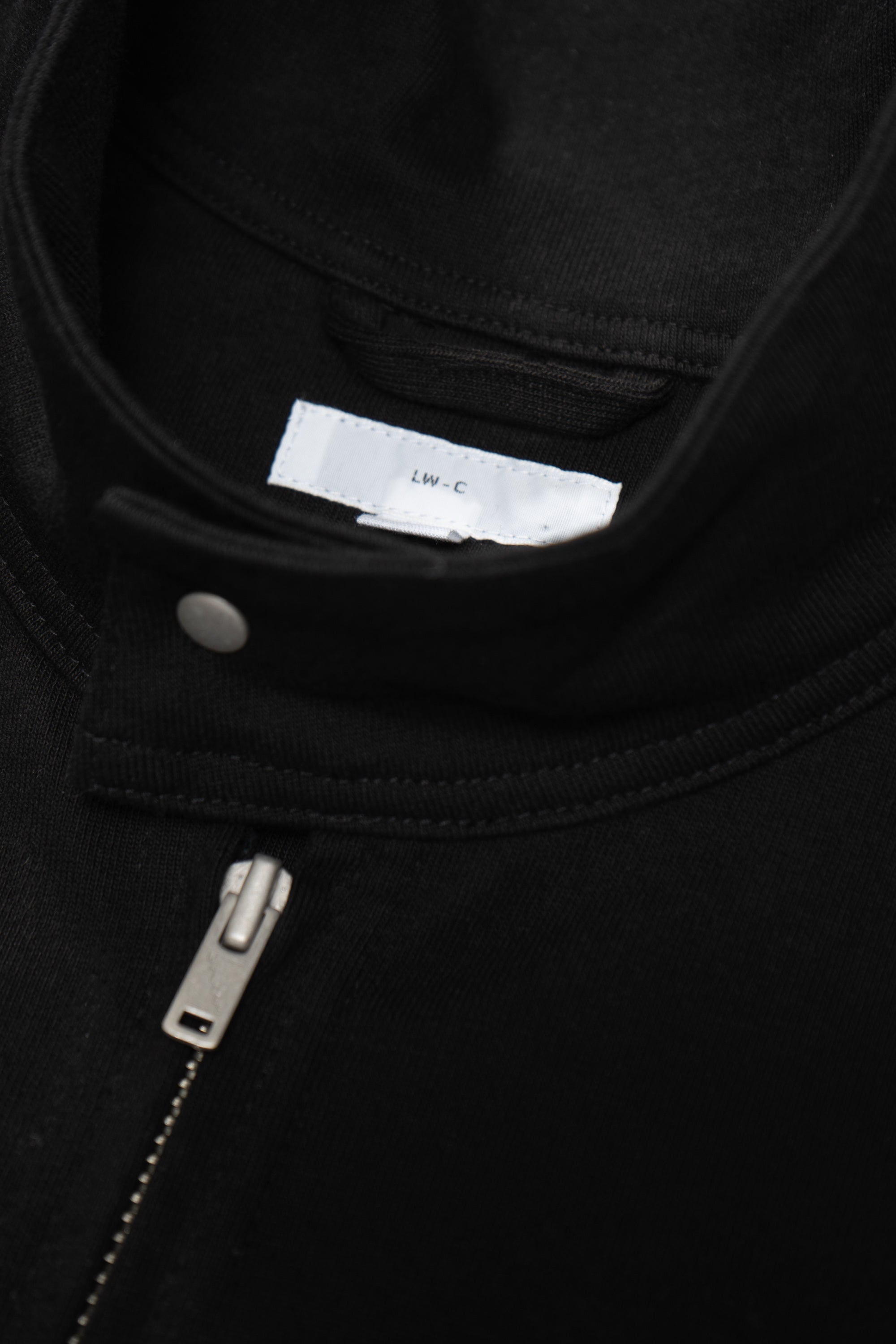 Collar detail of LW1630 Toolen Jacket in Black