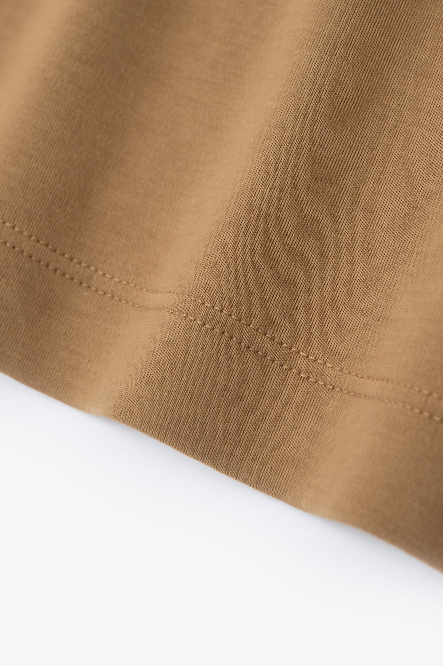 INTERLOCK TWO BUTTON POLO - CASHEW
