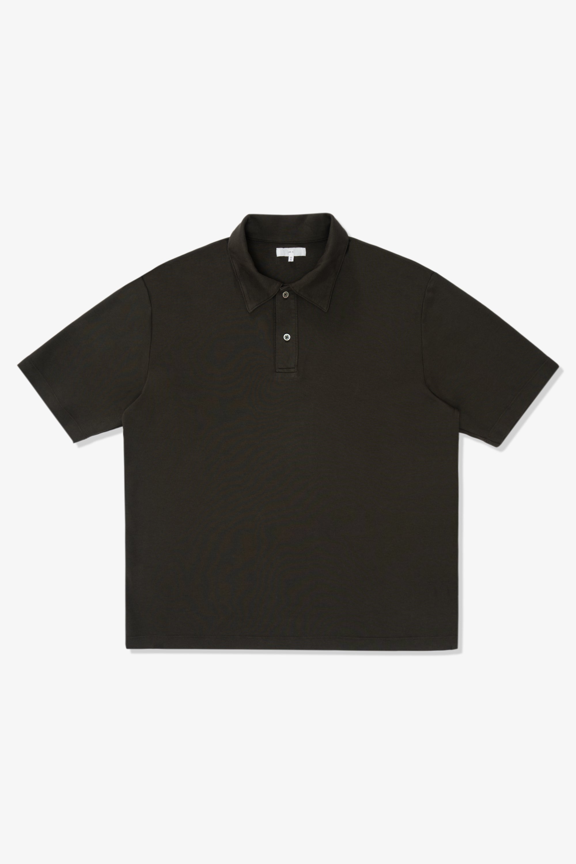 INTERLOCK TWO BUTTON POLO - FLINT