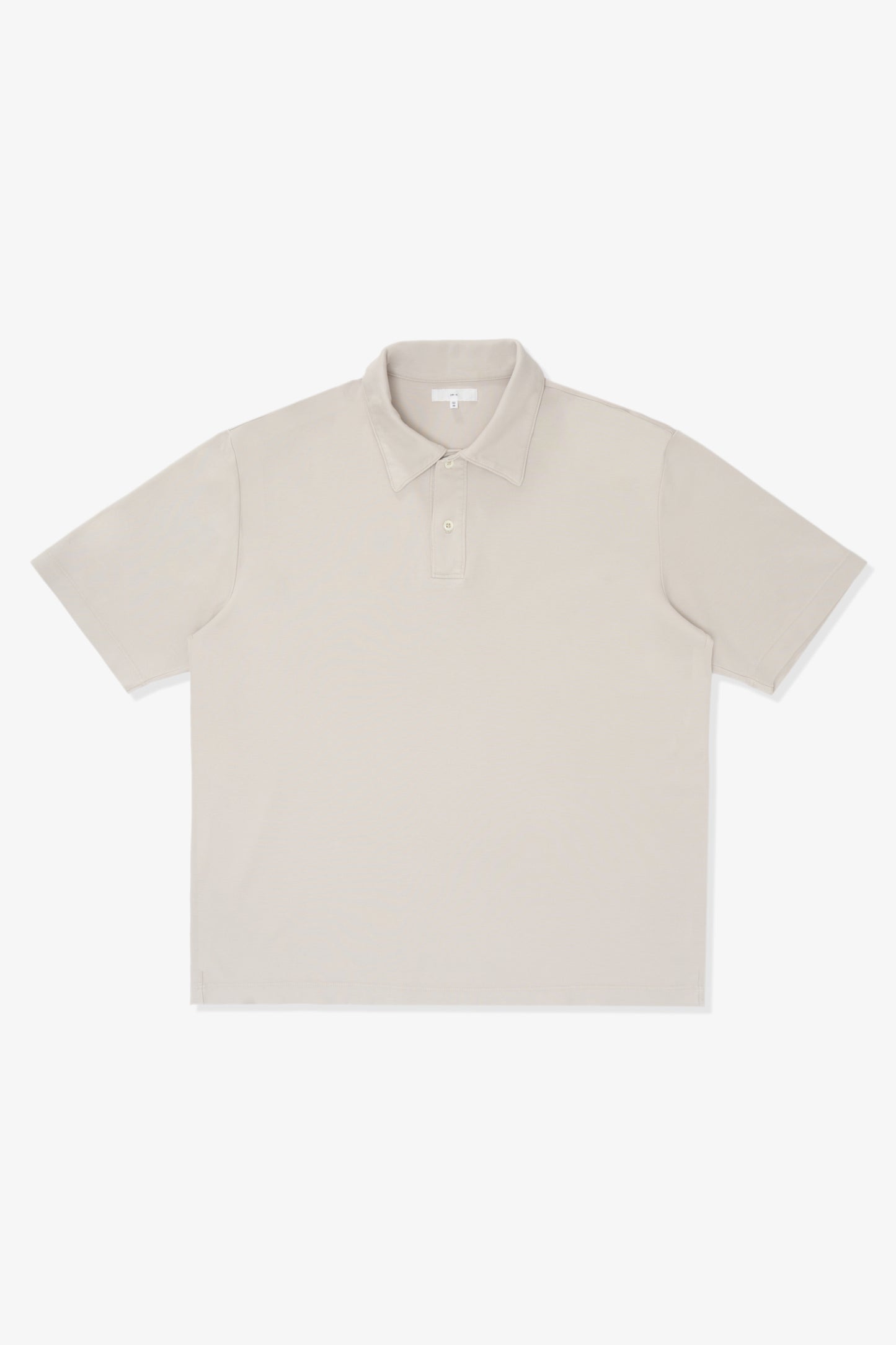 INTERLOCK TWO BUTTON POLO - SOLAR GREY