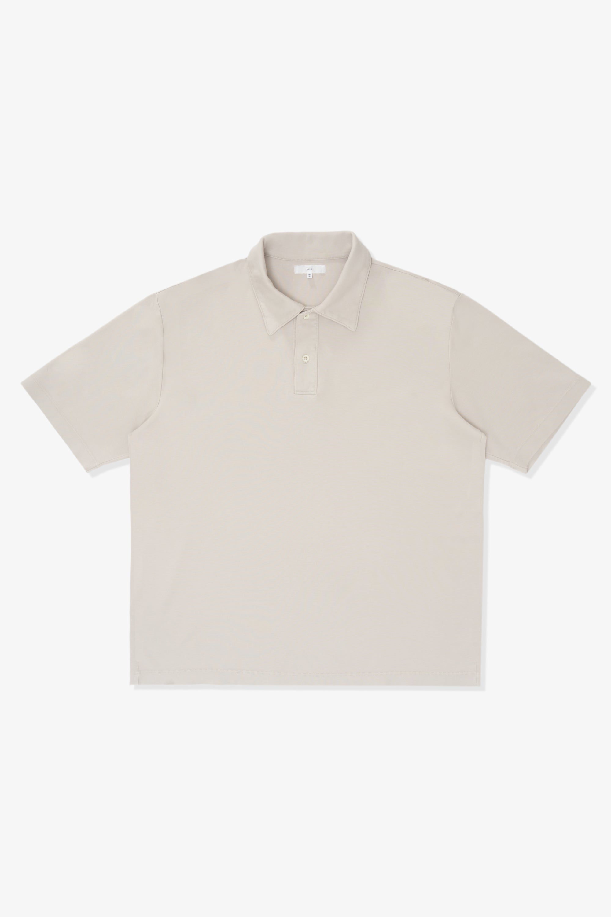 INTERLOCK TWO BUTTON POLO - SOLAR GREY