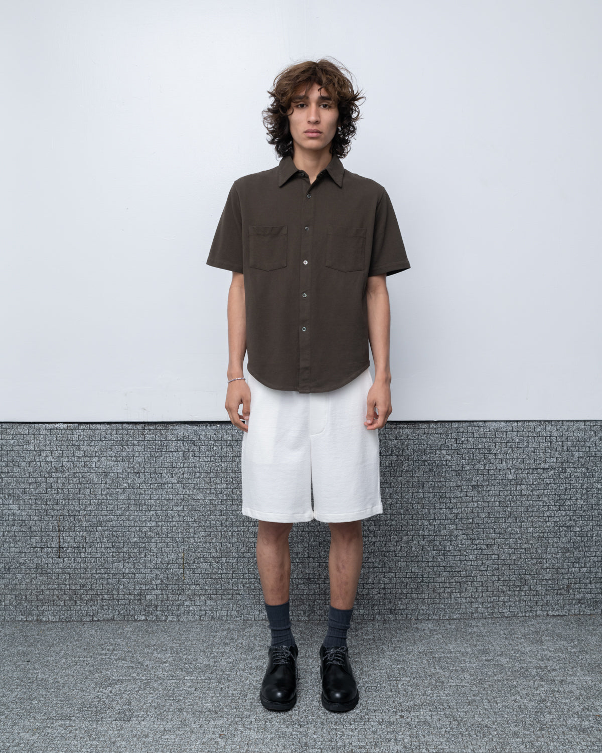 LADY WHITE CO. LW422SS PIQUE WORK SHIRT IN BARK