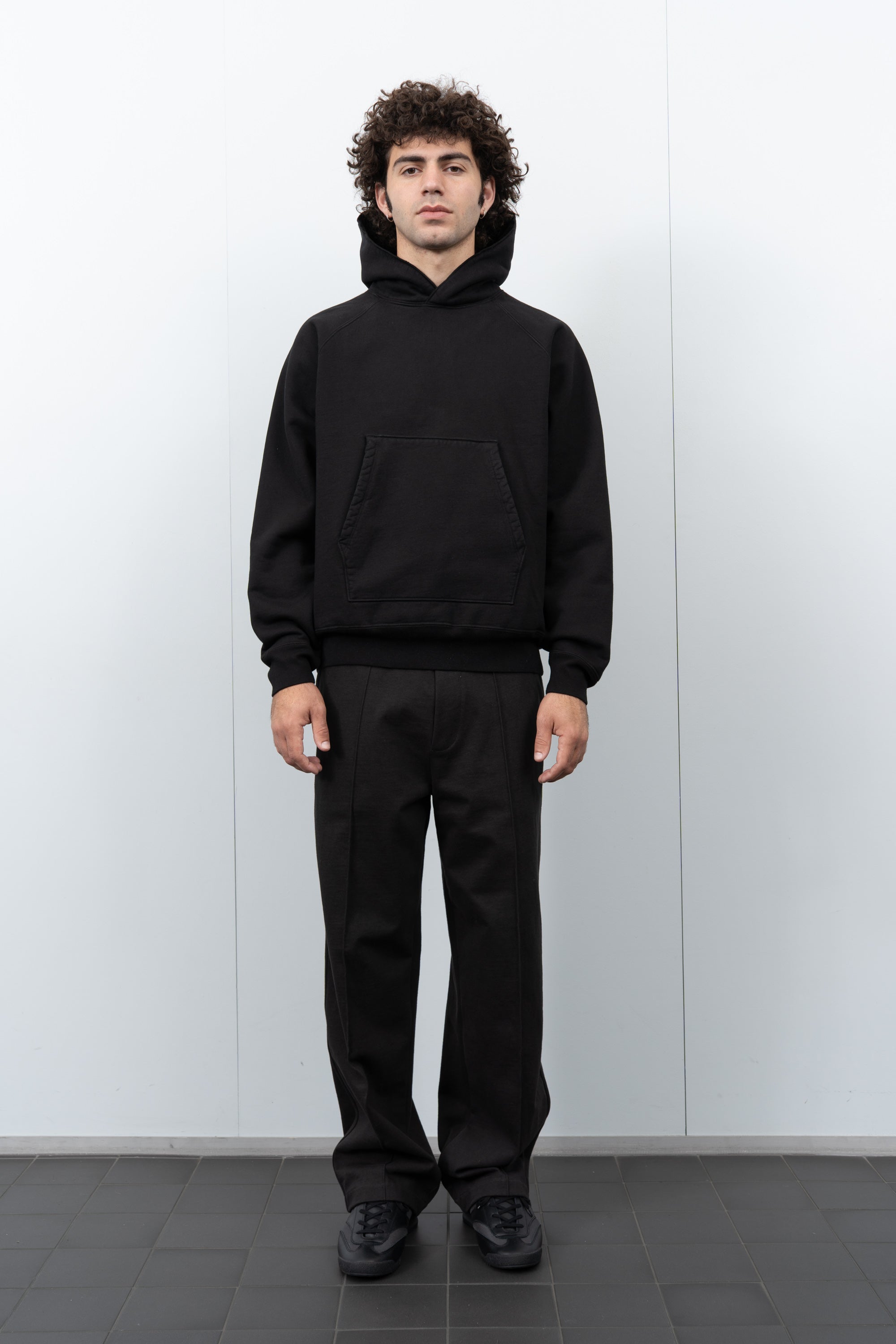 LW680 Super Weighted Hoodie on a model