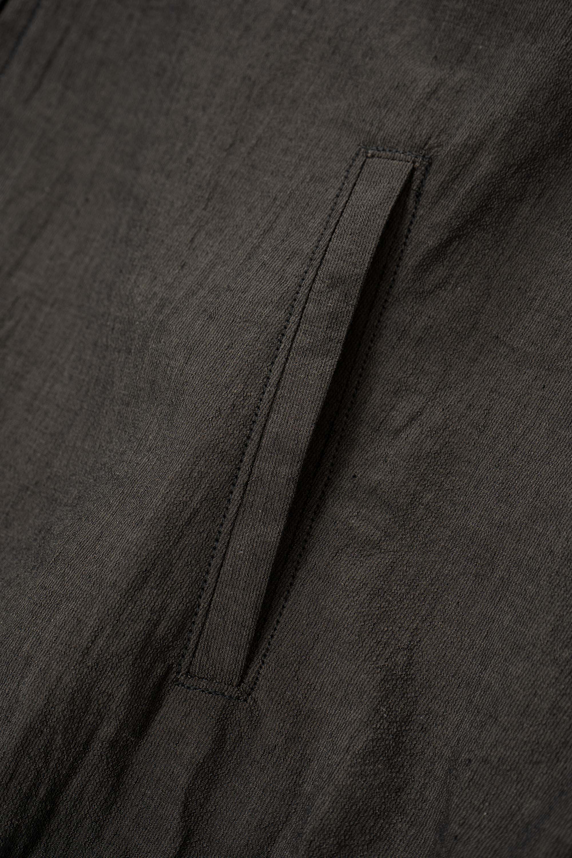 TUMBLED POPLIN FULL ZIP - BROWN PEARL