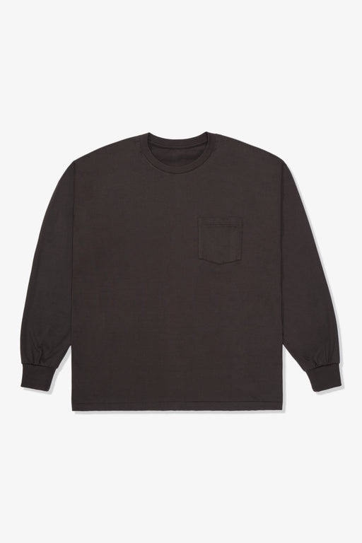 LW - C x KAPTAIN SUNSHINE L/S STRIPE T-SHIRT - GRAY
